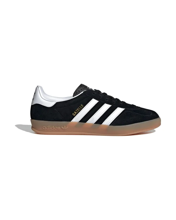 adidas Gazelle Indoor Shoes in Core Black / Cloud White / Gum