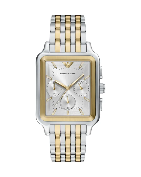Armani Quartz Chronograph Watch AR11752 in Two-tone