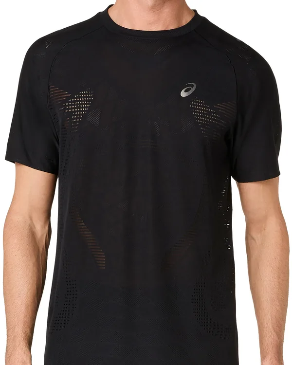 ASICS Metarun Short Sleeve Top in Performance Black