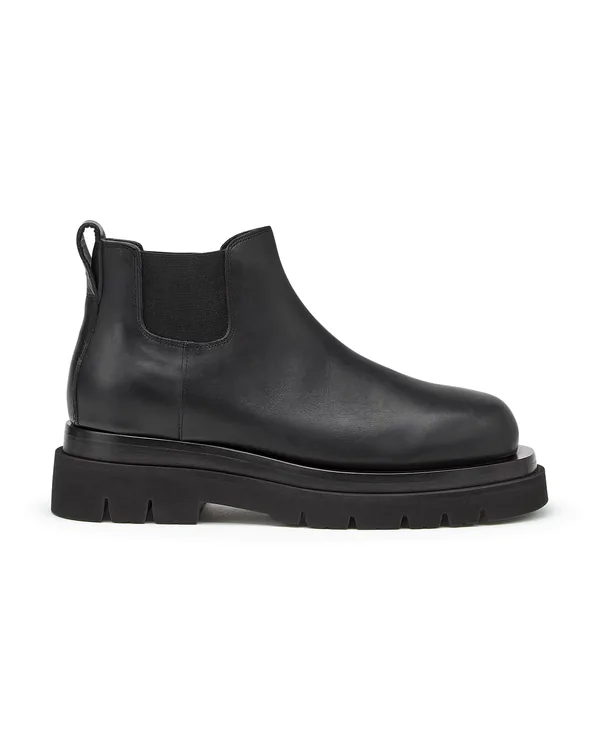 Bottega Veneta Lug Chelsea Ankle Boot in Black
