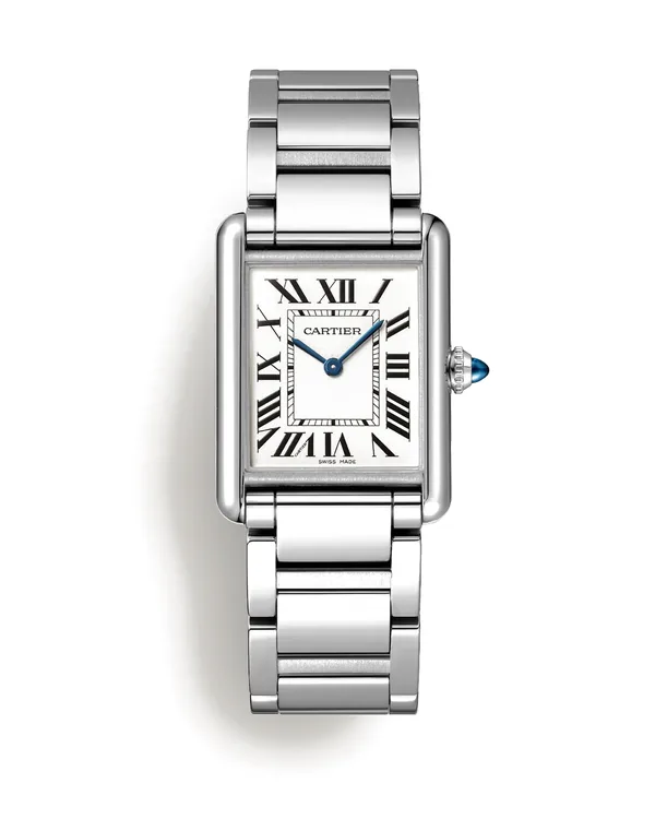 Cartier Tank Must de Cartier Watch, Large Model in Steel, silvered dial