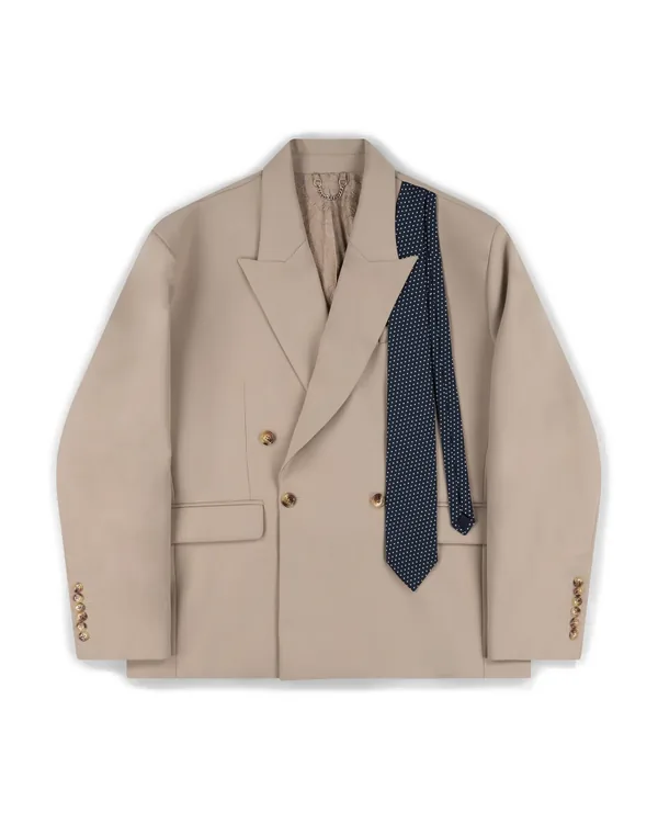 Charles Jeffrey LOVERBOY Late to Work Jacket in Beige