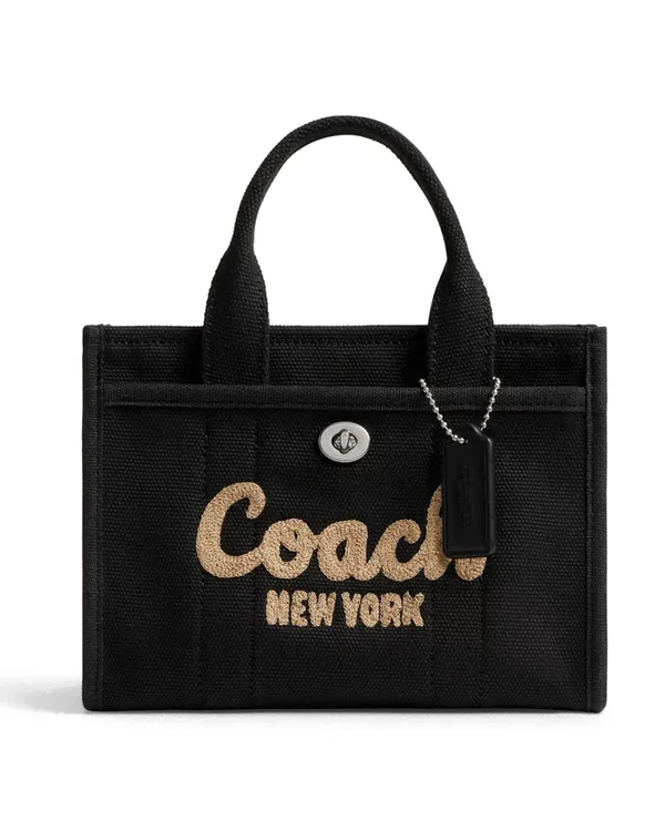 Coach Cargo Tote Bag 20 in Silver/Black