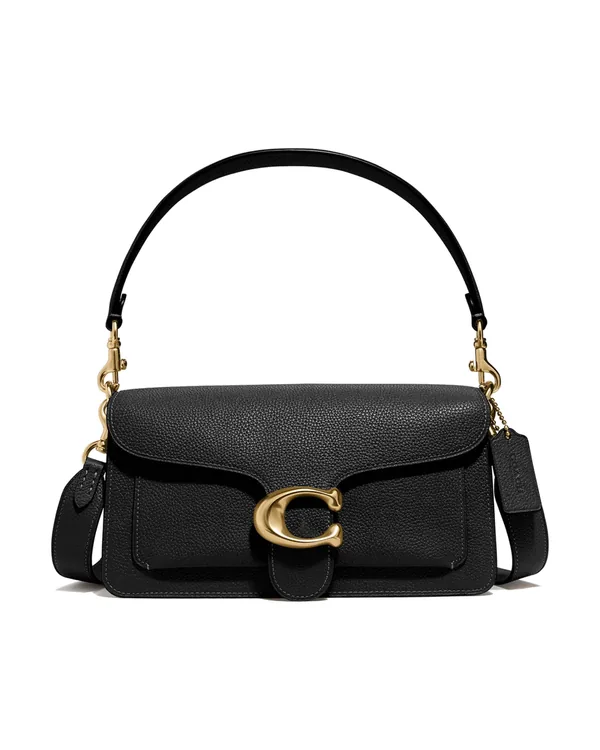 Coach Tabby Shoulder Bag 26 in Brass/Black