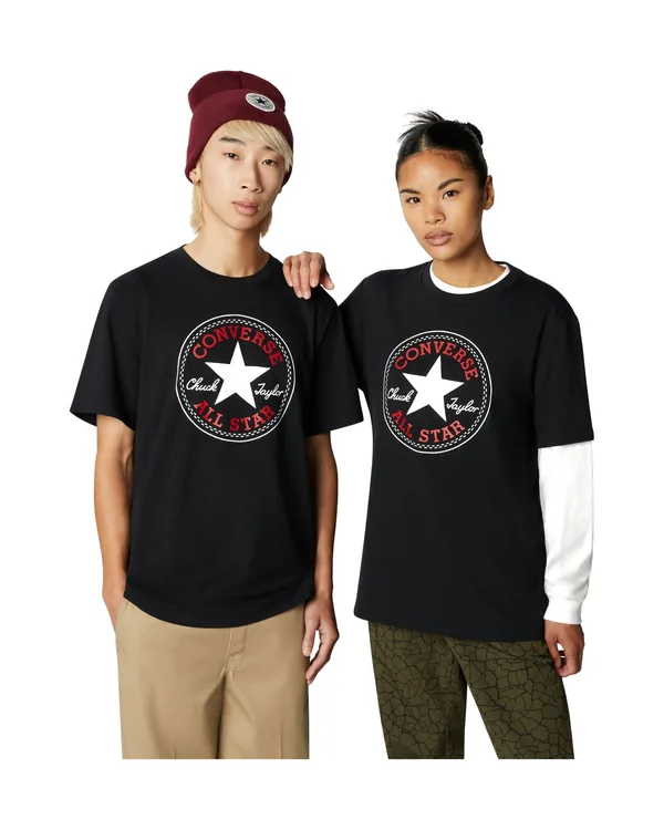 Converse Go-To All Star Patch Standard-Fit T-Shirt in Converse Black