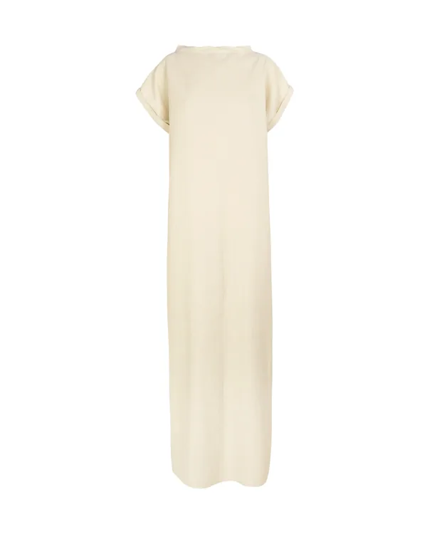 Cortana Noa, ivory linen and cotton dress in Ivory