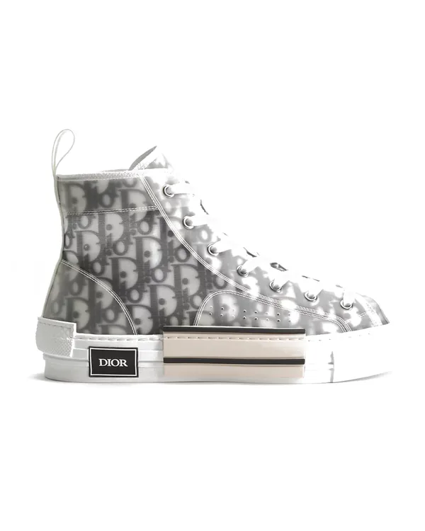 Dior B23 League High-Top Sneaker in White and Black