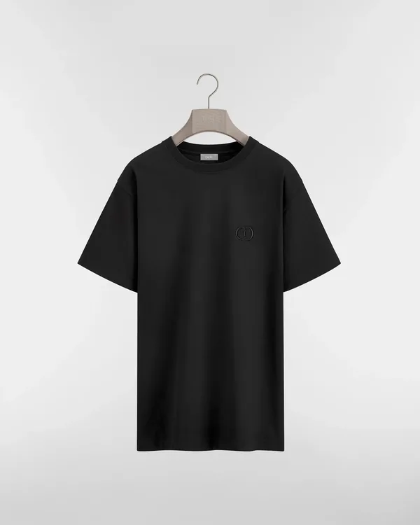 Dior CD Icon T-Shirt, Relaxed Fit in Black