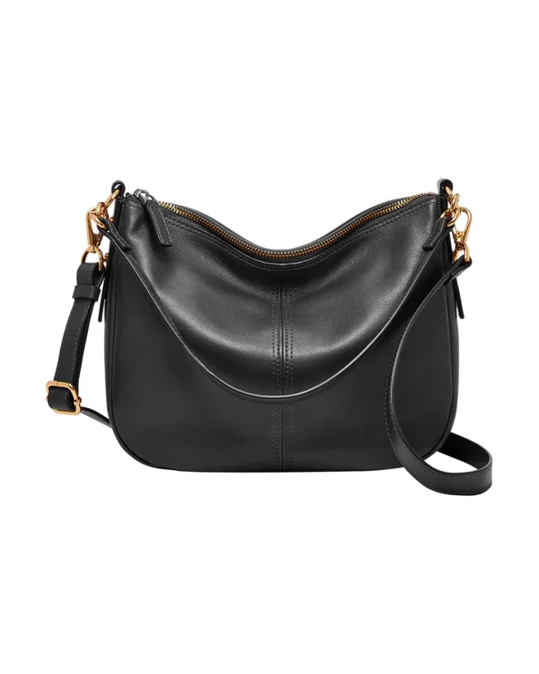 Fossil Jolie Leather Crossbody Bag in Black