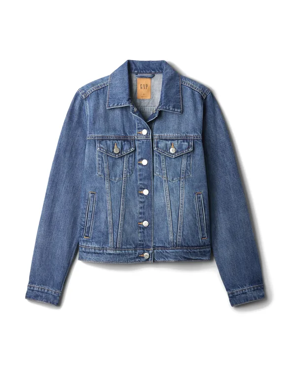 Gap Icon Denim Jacket in Medium Indigo