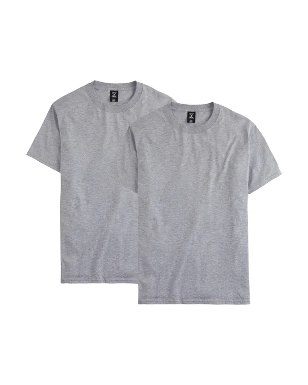 Hanes Beefy-T Men's T-Shirt, Value 2-Pack in Light Steel