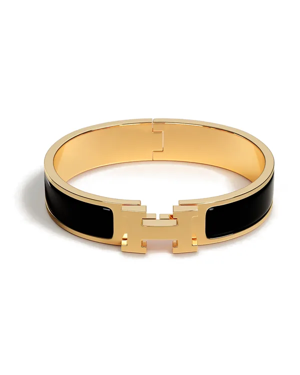 Hermès Clic H bracelet in Noir