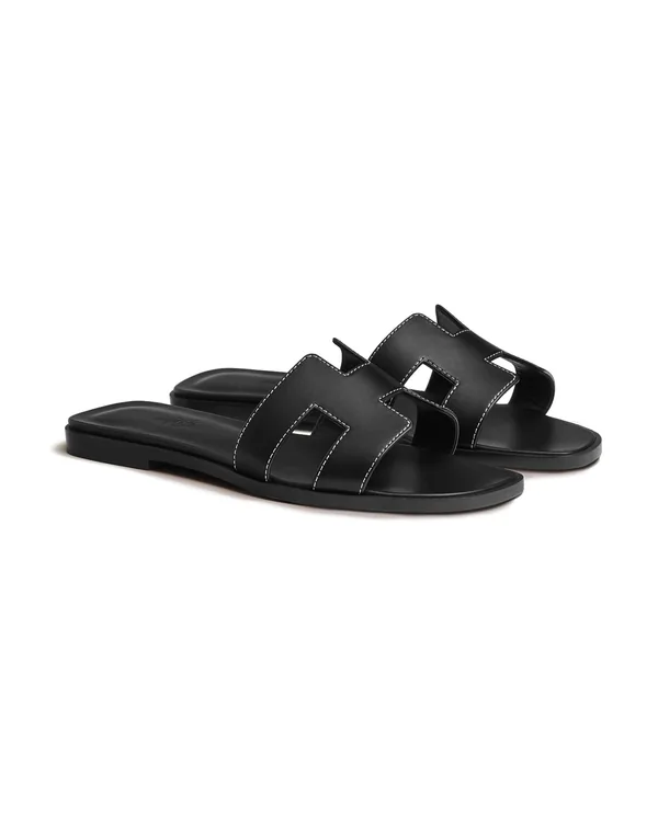 Hermès Oran sandal in Noir