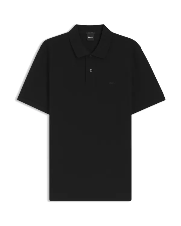 Hugo Boss Pallas cotton polo shirt in Black