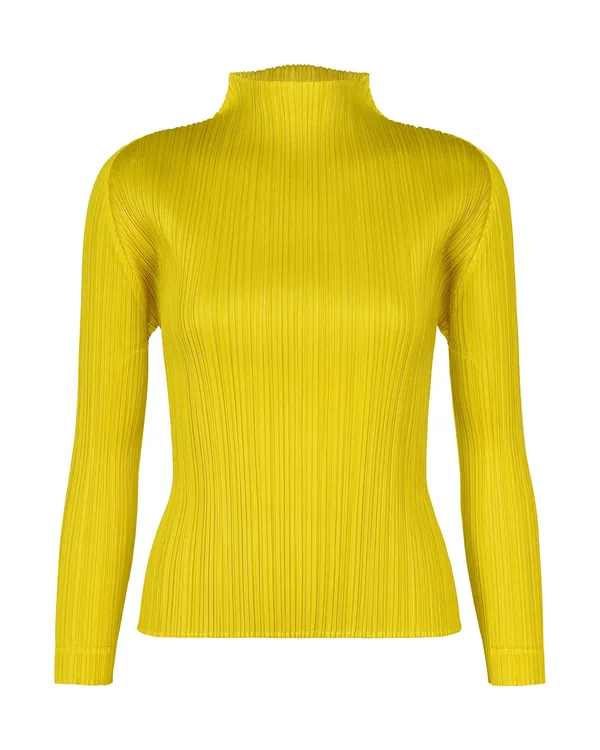 Issey Miyake Monthly Colors October Top in Yellow Ocher (no.55)