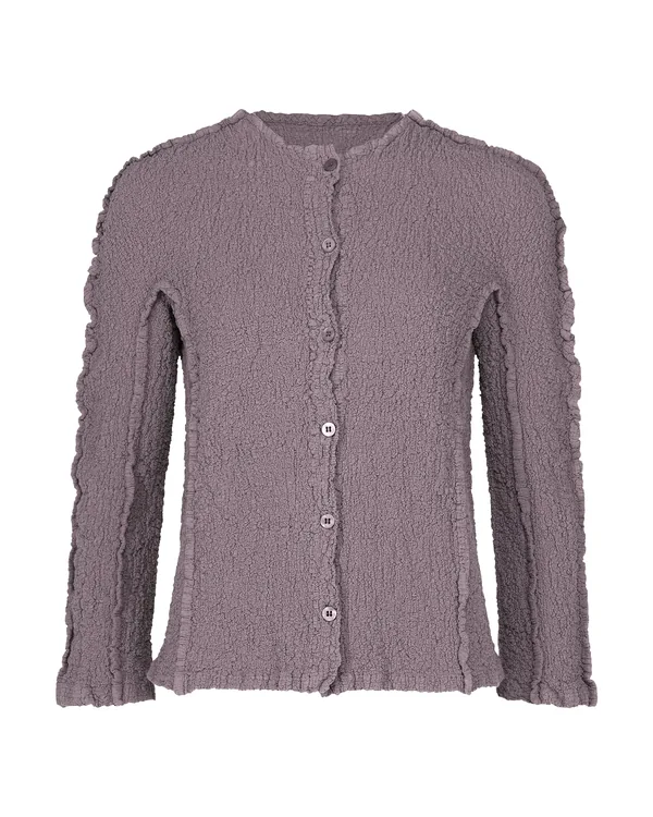 Issey Miyake Round Cauliflower Cardigan in Taupe (no.13)