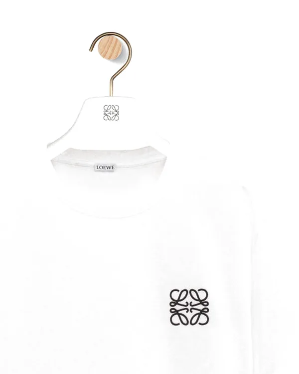 Loewe Regular fit T-shirt in cotton in White