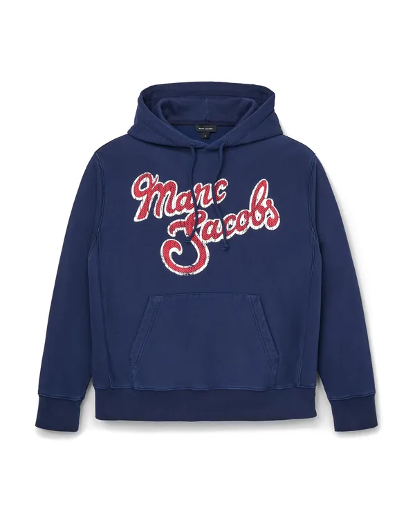 Marc Jacobs Marc Logo Hoodie in Navy Multi