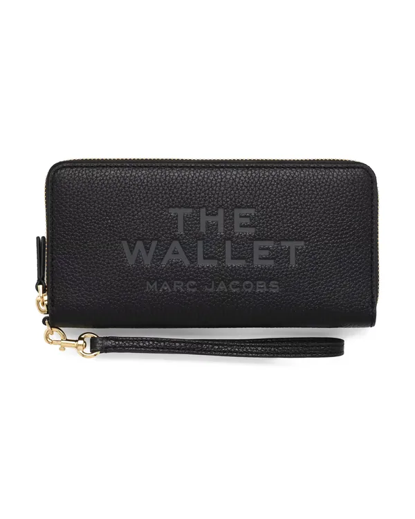 Marc Jacobs The Leather Continental Wallet in Black