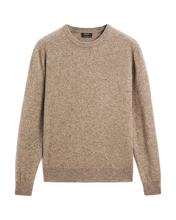 Massimo Dutti 100% Cashmere Long Sleeve Sweater in Mole Brown