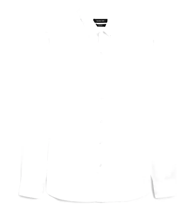 Massimo Dutti 100% Linen Regular Fit Shirt in White