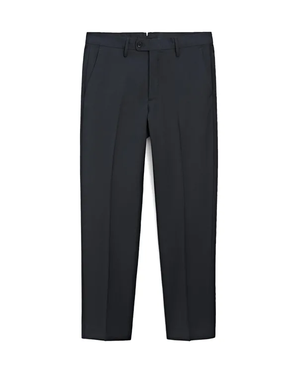 Massimo Dutti Cold Wool Suit Trousers in Navy Blue