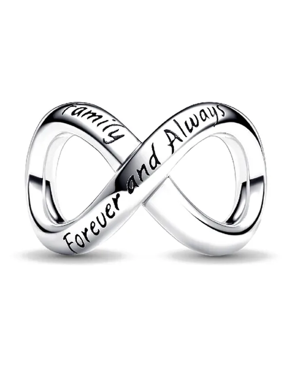 Pandora Forever & Always Infinity Charm in Sterling silver