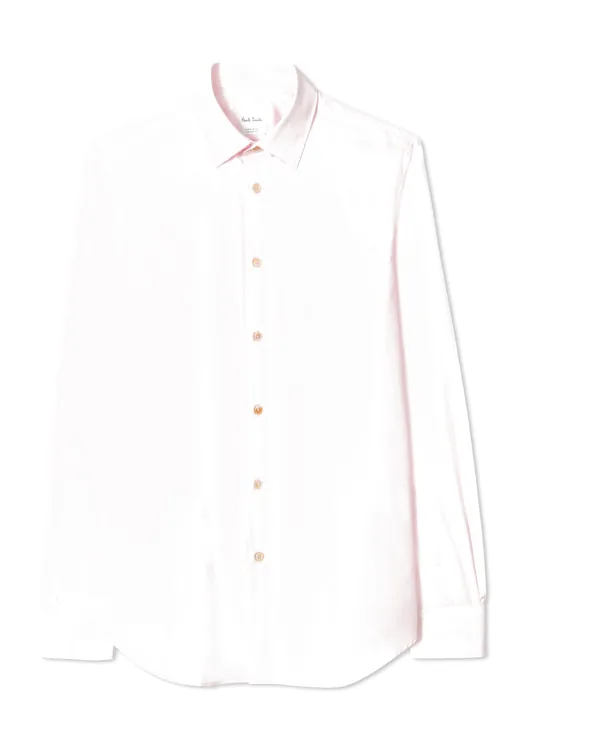 Paul Smith 'Artist Stripe' Cuff Shirt in Pink