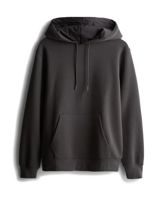 Primark Cotton-Blend Pullover Hoodie in Charcoal