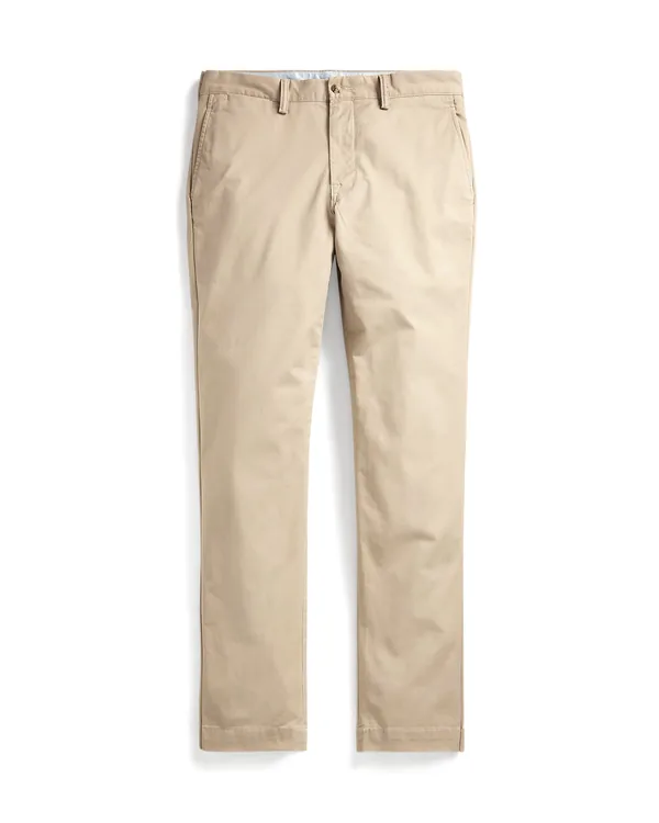 Ralph Lauren Bedford Stretch Straight Fit Chino Pant in Khaki Tan