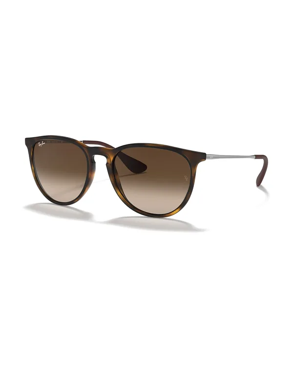 Ray-Ban Erika Classic in Matte Rubber Havana / Brown Gradient