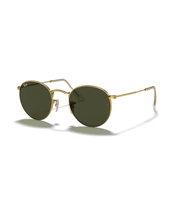 Ray-Ban Round Metal in Polished Arista Gold / G-15 Green