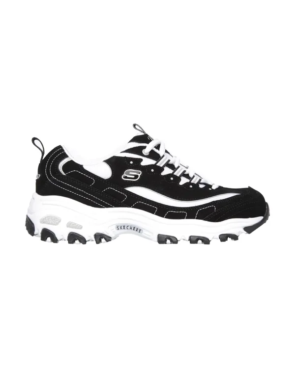 Skechers D'Lites - Biggest Fan in Black/White