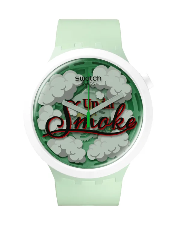 Swatch Up In Smoke in Light green