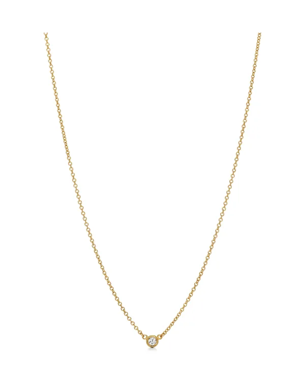 Tiffany & Co. Diamonds by the Yard Single Diamond Pendant in Yellow Gold in 18k Yellow Gold