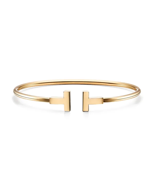 Tiffany & Co. T Wire Bracelet in Yellow Gold in 18k Yellow Gold
