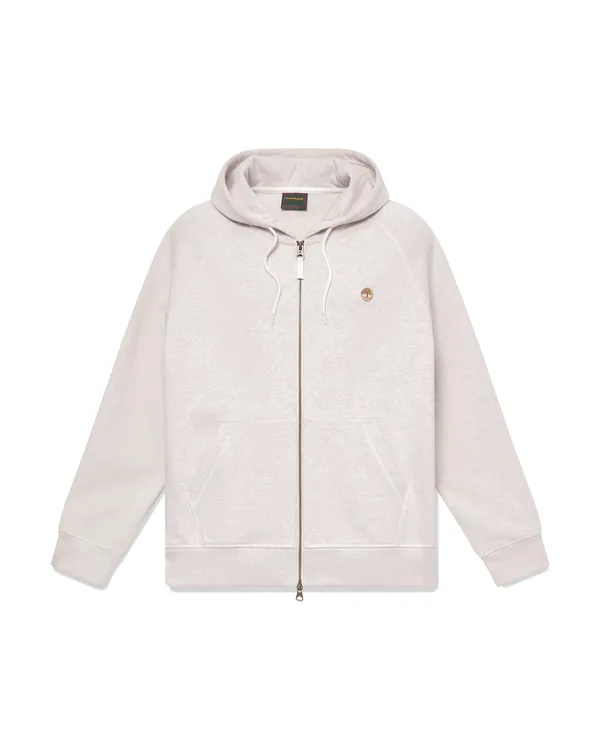 Timberland Exeter River Full-Zip Hoodie in Light Oatmeal Heather