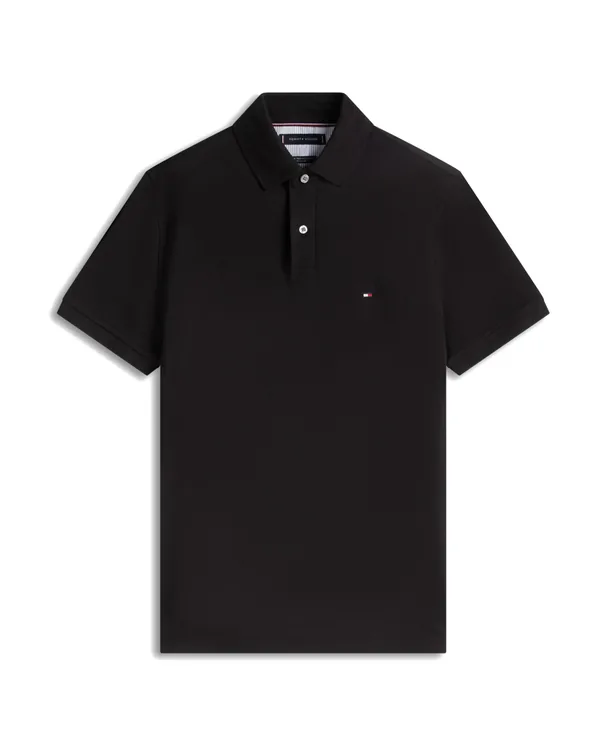 Tommy Hilfiger 1985 Regular Fit Pique Polo Shirt in Black