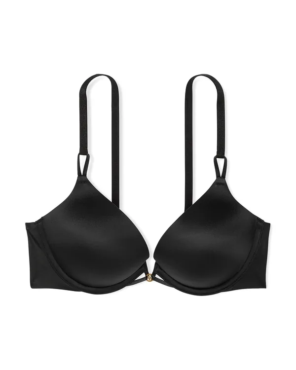 Victoria's Secret Bombshell Add-2-Cups Smooth Push-Up Bra in Jet Black